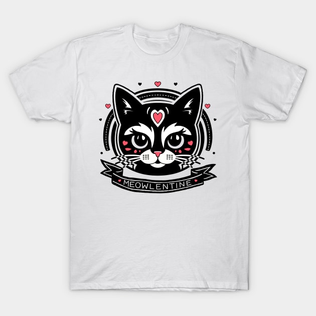 Meowlentine T-Shirt by Meowlentine